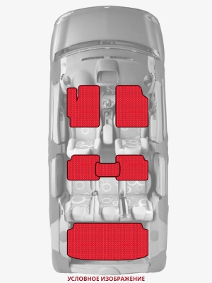 ЭВА коврики «Queen Lux» комплект для Honda Mobilio